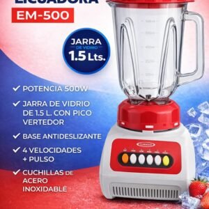 LICUADORA EMBASSY EM-500 Vidrio