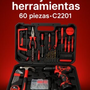 SET HERRAMIENTAS +TALADRO HE-013
