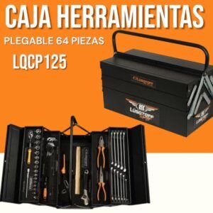 CAJA DE HERRAMIENTAS PLEGABLE LUSQTOFF  64 PIEZAS